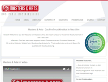Tablet Screenshot of mastersandarts.com